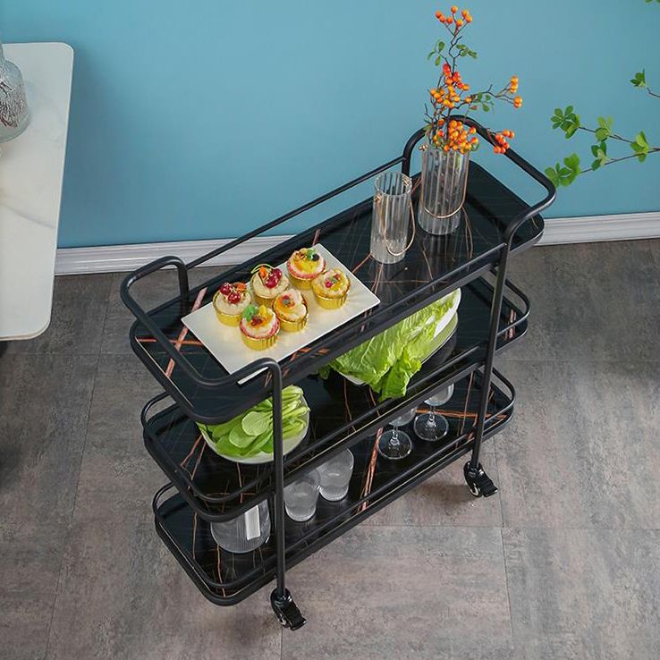 Modern Rolling Prep Table Metal Rectangular Prep Table for Home Use Clearhalo 'furn' 'furn_kitchen_islands_carts' 'Furniture' 'Kitchen & Dining Furniture' 'Kitchen Islands & Carts' 'kitchen_islands_carts' 1200x1200_83df957c-32a0-49d3-ad64-263da03e0e3e