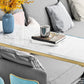 Set tavolo da bar in finto marmo stile glam 1/2/3 pezzi Set bancone da tavolo fisso