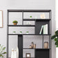 Glam Metal Book Shelf Etagere Shelf Bookcase for Study Room 78.7" H