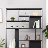 Glam Metal Book Shelf Etagere Shelf Bookcase for Study Room 78.7" H