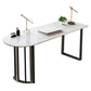 Simplicity Style Sintered Stone Dining Table Freeform Shape Table with Double Pedestal Base Clearhalo ' dining_table' 'Dining Tables & Seating' 'Dining Tables' 'furn' 'furn_dining_table' 'Furniture' 'furniture_dining_table' 'Kitchen & Dining Furniture' 'kitchen&dining_furn' 'kitchen' 'kitchen_dining_table' 1200x1200_83e17a3a-b3be-4a2b-8152-7ee99159a77e