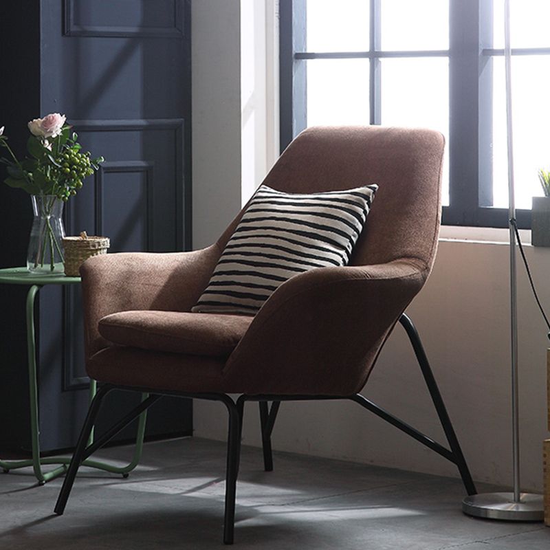 33.46" L x 30.70" W x 34.64" H Linen Accent Chair Flared Arms Lounge Chair Clearhalo 'Accent Chairs' 'accent_chairs' 'Chairs & Seating' 'furn' 'furn_accent_chairs' 'Furniture' 'furniture_accent_chairs' 'Living Room Furniture' 1200x1200_83e63a53-d3b5-49ce-8553-7bee0cf51819