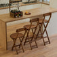 Tabourets contemporains en bois de taille de comptoir pliant le tabouret de bar de taille
