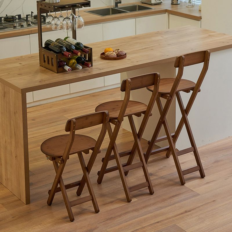 Tabourets contemporains en bois de taille de comptoir pliant le tabouret de bar de taille