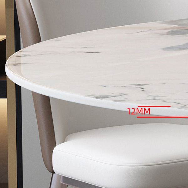Rotatable Sintered Stone Dining Table Modern Round Table with Metal Pedestal Clearhalo ' dining_table' 'Dining Tables & Seating' 'Dining Tables' 'furn' 'furn_dining_table' 'Furniture' 'furniture_dining_table' 'Kitchen & Dining Furniture' 'kitchen&dining_furn' 'kitchen' 'kitchen_dining_table' 1200x1200_83e6fb43-285e-41fd-b6f4-9e9cee1bc8d4