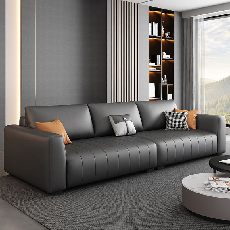 Standard Contemporary Square Arm Faux Leather Stain Resistant Sofa Couch Clearhalo 'furn' 'furn_sofas' 'Furniture' 'furniture_sofas' 'Living Room Furniture' 'Sofa' 'sofas' 1200x1200_83e7a589-f6d2-4b81-849b-bf3677a2193a