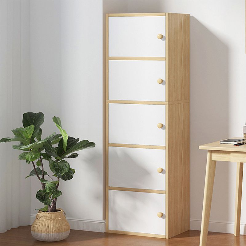 Mobile accento di legno rettangolo contemporaneo con mobile per lo stoccaggio delle porte