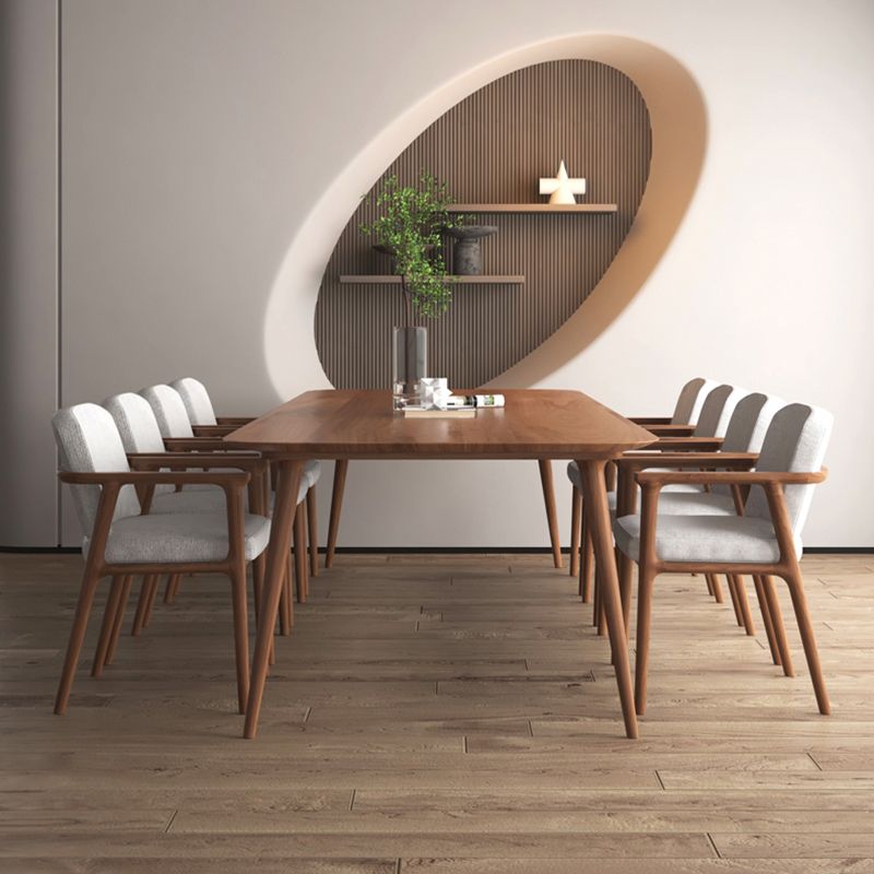 Rectangle Pine Solid Wood Table in Brown Modern Dining Table with 4 Legs for Restaurant Clearhalo ' dining_table' 'Dining Tables & Seating' 'Dining Tables' 'furn' 'furn_dining_table' 'Furniture' 'furniture_dining_table' 'Kitchen & Dining Furniture' 'kitchen&dining_furn' 'kitchen' 'kitchen_dining_table' 1200x1200_83e985be-e30c-41ca-b4d9-ba8b123f5d78