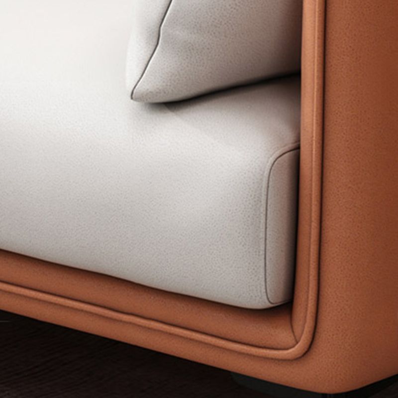 Glam Cushions Standard Pillow Top Arm 3-seater Faux Leather Sofa Clearhalo 'furn' 'furn_sofas' 'Furniture' 'Living Room Furniture' 'Sofa' 'sofas' 1200x1200_83e9cafb-554a-4c76-b512-6d3a673f418d