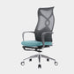 Fixed Arms Desk Chair Microfiber Desk High Back Chair Swivel Ergonomic