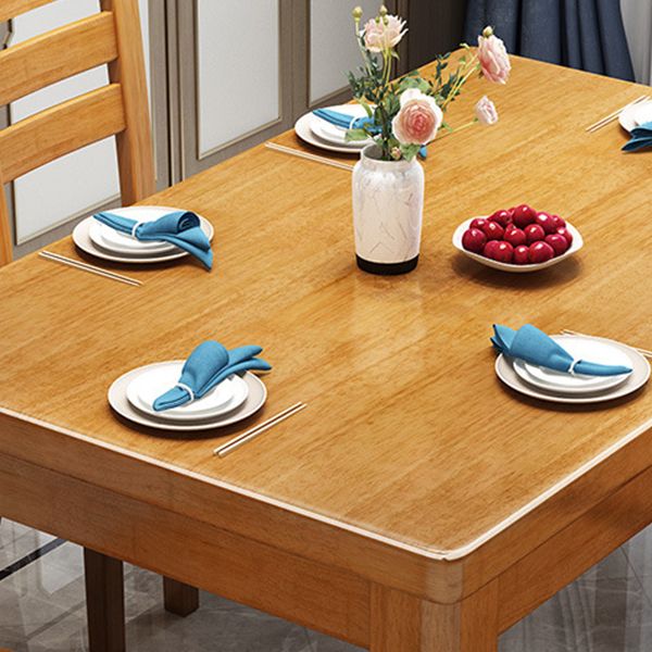 Rubberwood Solid Wood Dining Table Contemporary Dining Table Clearhalo 'Dining Tables & Seating' 'Dining Tables' 'dining_table' 'furn' 'furn_dining_table' 'Furniture' 'Kitchen & Dining Furniture' 1200x1200_83ec5941-dc3c-4497-bd67-b0a4dc5fe1b3