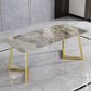 Metal Traditional Luxury Rectangular Dining Table Sintered Stone Table with Sled Base Clearhalo ' dining_table' 'Dining Tables & Seating' 'Dining Tables' 'furn' 'furn_dining_table' 'Furniture' 'furniture_dining_table' 'Kitchen & Dining Furniture' 'kitchen&dining_furn' 'kitchen' 'kitchen_dining_table' 1200x1200_83ed320c-15a6-4b76-b6ad-c073babb147d