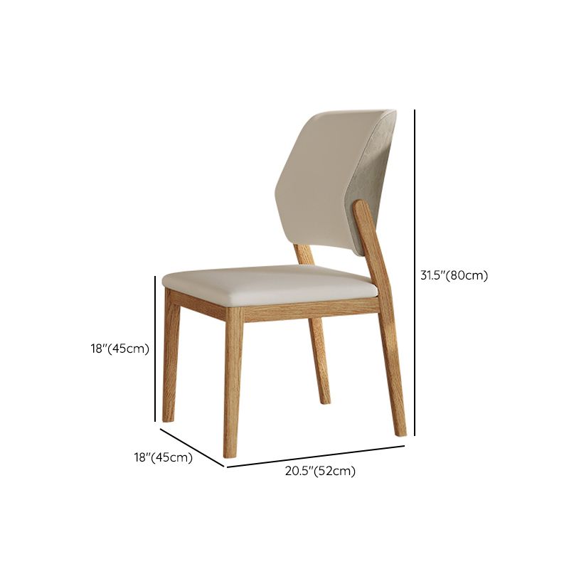 Zeitgenössischer Stil Massivholz 4 Beine Haus verwenden Essneitenstuhl