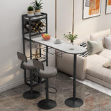 Tavolo da vino moderno bar in pietra di vino altezza barra doppia tavolo da cocktail piedistallo