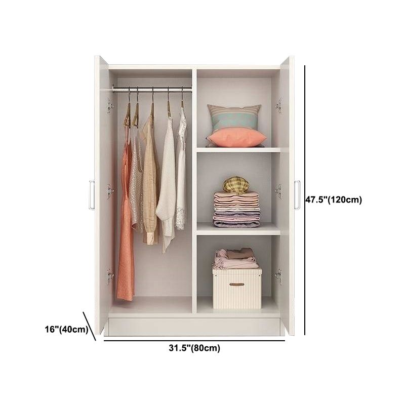 Contemporary Style Wood Wardrobe Soft Close Door Wardrobe Closet for Bedroom Clearhalo 'Armoires & Wardrobes' 'armoires_wardrobes' 'Bedroom Furniture' 'furn' 'furn_armoires_wardrobes' 'Furniture' 1200x1200_83f1e275-d9b2-43e1-8d54-08ae907ee45b