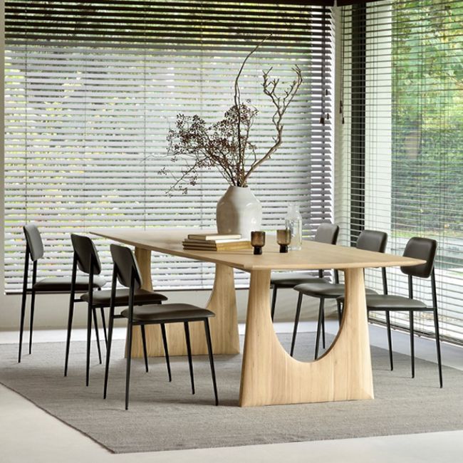 Rectangle Casual Dining Table Solid Wood Fixed Table for Kitchen Clearhalo ' dining_table' 'Dining Tables & Seating' 'Dining Tables' 'furn' 'furn_dining_table' 'Furniture' 'furniture_dining_table' 'Kitchen & Dining Furniture' 'kitchen&dining_furn' 'kitchen' 'kitchen_dining_table' 1200x1200_83f25a89-6479-4099-8929-168e509ce86f