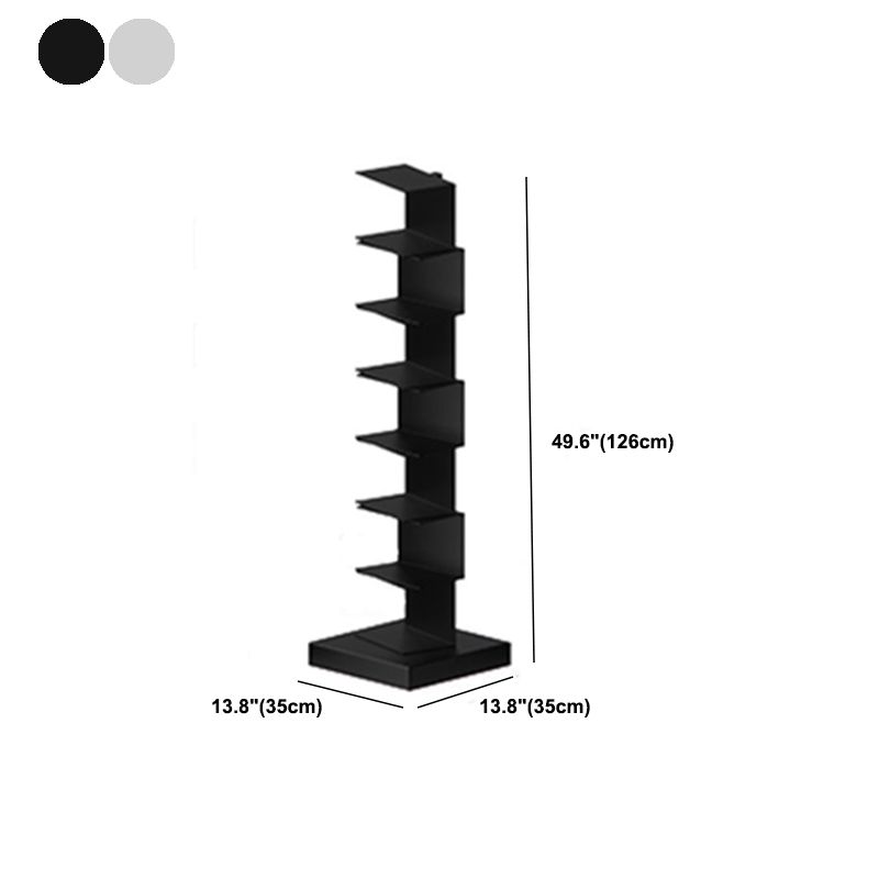 Libreria moderna in metallo geometrico chiuso. Libreria verticale