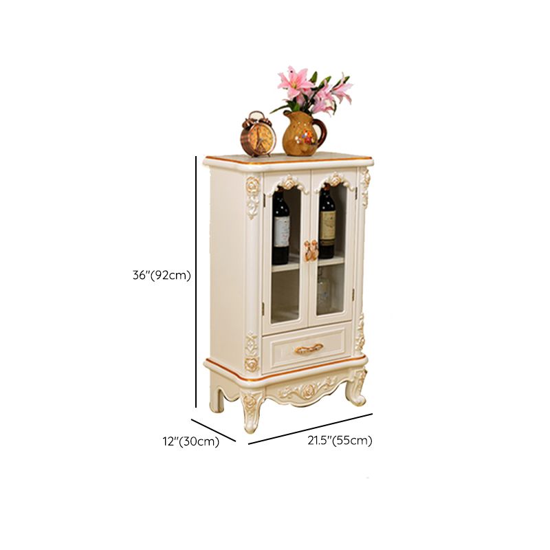 Traditional Glass Doors Display Stand Solid Wood Buffet Cabinet for Dining Room Clearhalo 'Display & China Cabinets' 'display_china_cabinets' 'furn' 'furn_display_china_cabinets' 'Furniture' 'Kitchen & Dining Furniture' 1200x1200_83f3f6f3-baea-4d27-bc5a-c48e9904c066