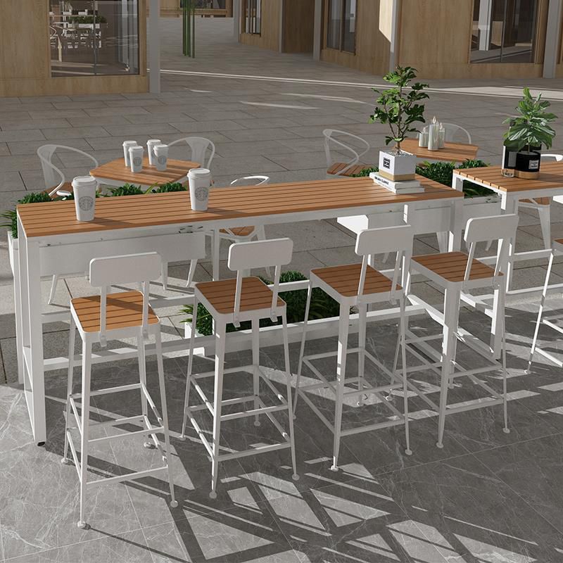 Industrial Rectangle Bar Table Set 1/5 Pieces Wood Counter Table Set Clearhalo 'Bar Furniture' 'furn' 'furn_home_bar_bar_sets' 'Furniture' 'Home Bars & Bar Sets' 'home_bar_bar_sets' 'Kitchen & Dining Furniture' 1200x1200_83f6bc82-ab38-4d98-bede-abbae7f33e84