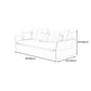 White Sofa Bed Faux Leather Square Arm Standard Bed Settee with Storage Clearhalo 'furn' 'furn_sofas' 'Furniture' 'furniture_sofas' 'kitchen' 'kitchen_sofas' 'Living Room Furniture' 'Sofa' 'sofas' 1200x1200_83f84925-684e-4e8a-8de2-ab18017f74cf