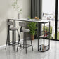 Modern Rectangle Bar Dining Table Indoor Bar Table with Shelves in Black Clearhalo 'Bar Furniture' 'Bar Tables' 'bar_tables' 'furn' 'furn_bar_tables' 'Furniture' 'furniture_bar_tables' 'Kitchen & Dining Furniture' 'kitchen&dining_furn' 'kitchen' 1200x1200_83f9b4ac-3500-4f64-bfa5-91b9be4118c1