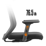 Sedia da ufficio moderna sedia da scrivania altezza regolabile nera con ruote