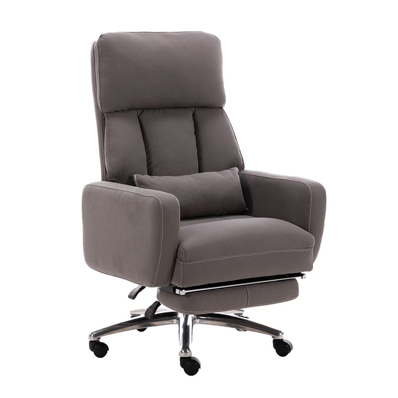 Fauteuil de direction moderne sans bras, repose-pieds inclus, chaise de direction pour le bureau