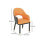 Scandinavian Open Back Arm Dining Chairs Faux Leather Side Chair Clearhalo ' kitchen&dining_furn' 'Dining Chairs' 'Dining Tables & Seating' 'dining_chair' 'furn' 'furn_dining_chair' 'Furniture' 'furniture_dining_chair' 'Kitchen & Dining Furniture' 'kitchen' 1200x1200_83fc31ab-e40c-4cfe-a9cf-c6f3935c41a1