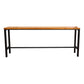 Brown Modern Style Bar Table in Metal and Wood Indoor Bar Counter Clearhalo 'Bar Furniture' 'Bar Tables' 'bar_tables' 'furn' 'furn_bar_tables' 'Furniture' 'furniture_bar_tables' 'Kitchen & Dining Furniture' 1200x1200_83ff98c8-675a-44b6-bc9e-3f6bf11334df