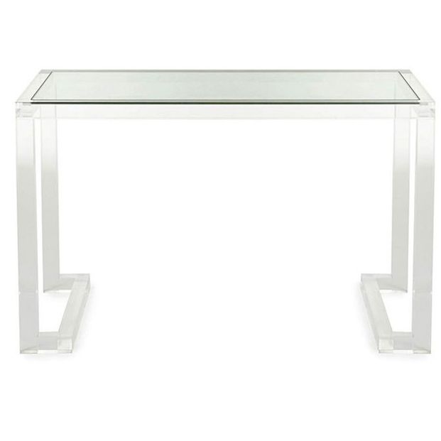 Modern Rectangular Bedroom Desk Glass Top Office Desk Home Writing Desk Clearhalo 'furn' 'furn_office_desk' 'Furniture' 'Office Desks' 'Office Furniture' 'office_desk' 1200x1200_84009af2-5794-4349-bb2a-d167c33a7e98