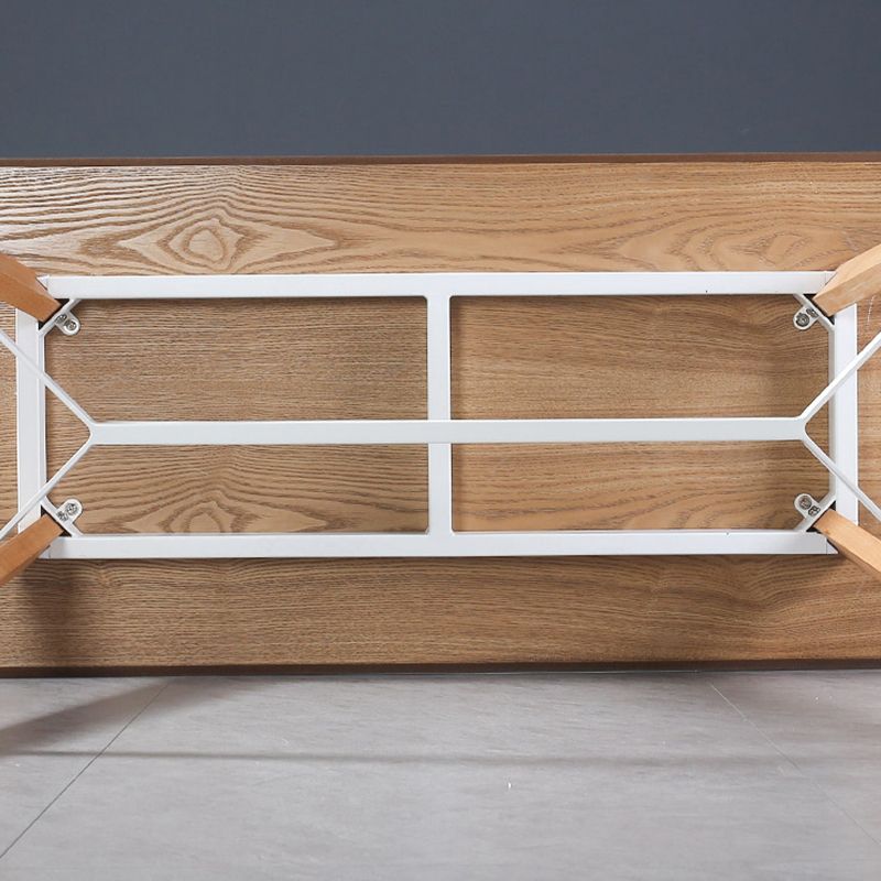 Modern Style Wooden Top Rectangle 4 Legs Bar Dining Table for Home Clearhalo 'Bar Furniture' 'Bar Tables' 'bar_tables' 'furn' 'furn_bar_tables' 'Furniture' 'Kitchen & Dining Furniture' 1200x1200_8400a450-83de-432a-a220-6460b9269222