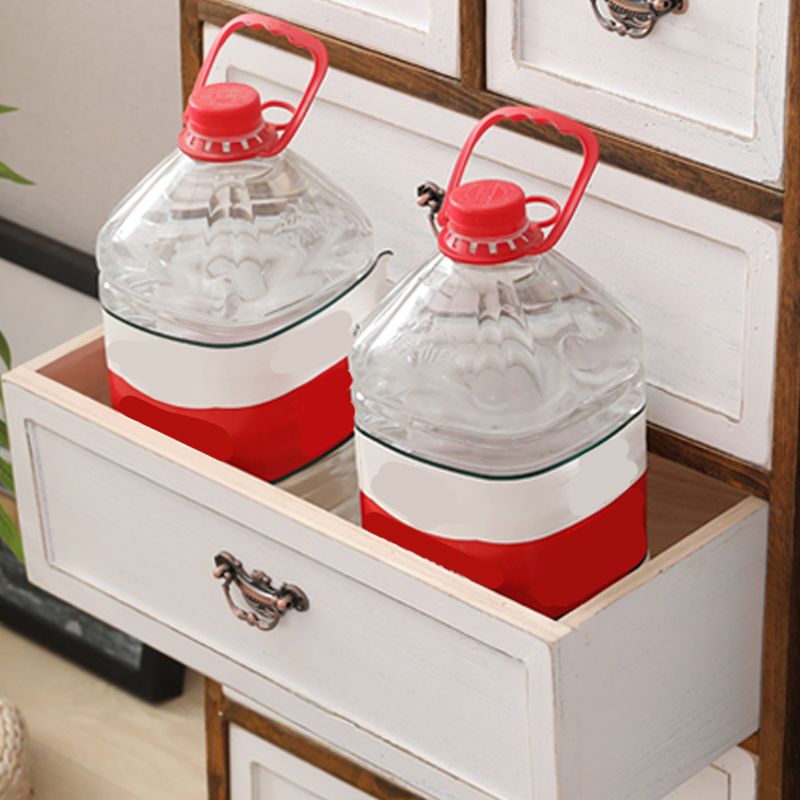 Nautische slaapkamer verticale opbergkast houten borst met laden