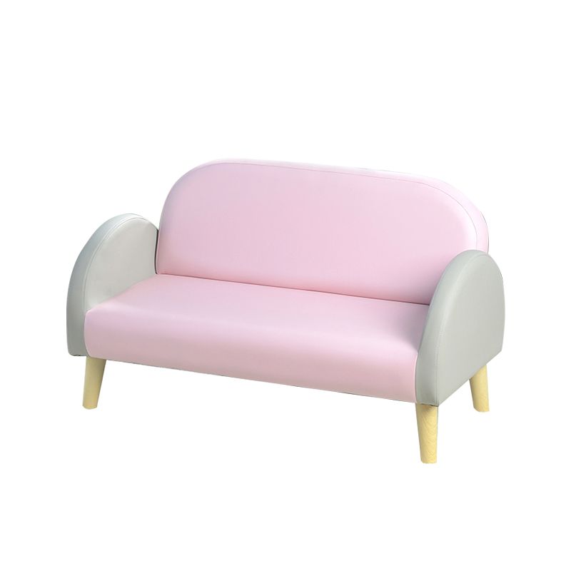 子供のためのモダンレザータイトバックロールアームソファソファソファ
