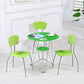 Modern Style Glass Kitchen Dining Room Table Round Table with Metal Base Clearhalo ' dining_table' 'Dining Tables & Seating' 'Dining Tables' 'furn' 'furn_dining_table' 'Furniture' 'furniture_dining_table' 'Kitchen & Dining Furniture' 'kitchen&dining_furn' 'kitchen' 'kitchen_dining_table' 1200x1200_840297d3-3755-4d76-81d7-d6dbff73c328