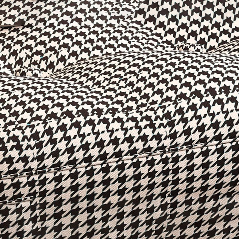 Chaise à bascule moderne coussins touffés rembourrés avec planeur de jambes légères