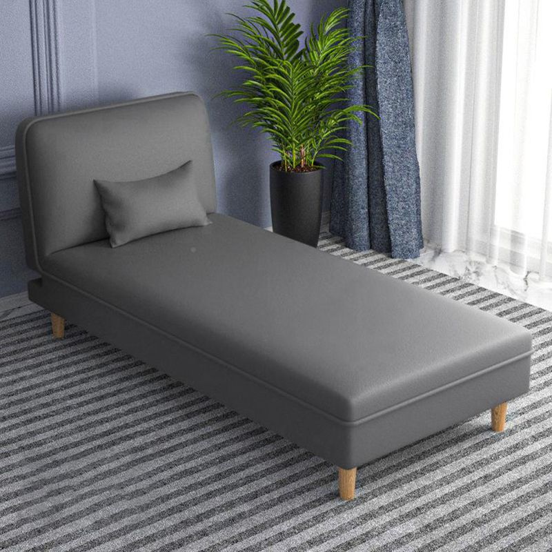 Modern Reclining Armless Chaise Fabric/Faux Leather Accent Chair Clearhalo 'Chairs & Seating' 'Chaise Lounge' 'chaise_lounge' 'furn' 'furn_chaise_lounge' 'Furniture' 'Living Room Furniture' 1200x1200_8404afdc-0fd2-4248-973a-0dfb31baf364