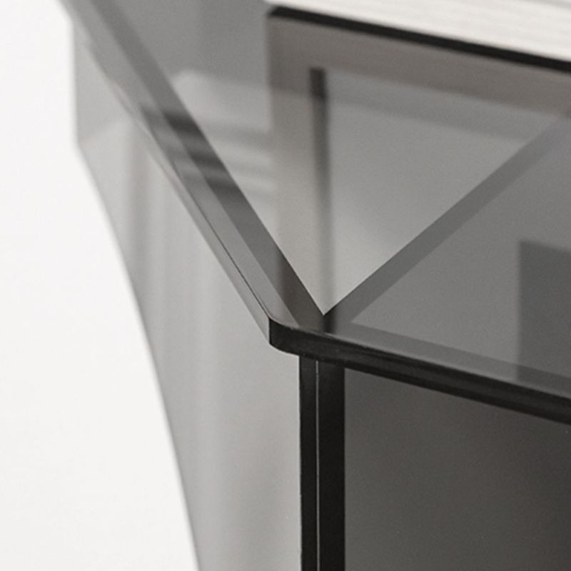 Free From Shape Contemporary Console Table Black Acrylic Console Sofa Table Clearhalo 'Console Tables' 'console_tables' 'Entry & Mudroom Furniture' 'furn' 'furn_console_tables' 'Furniture' 1200x1200_84051fb9-70bd-4fe0-b65f-fefa1117234f