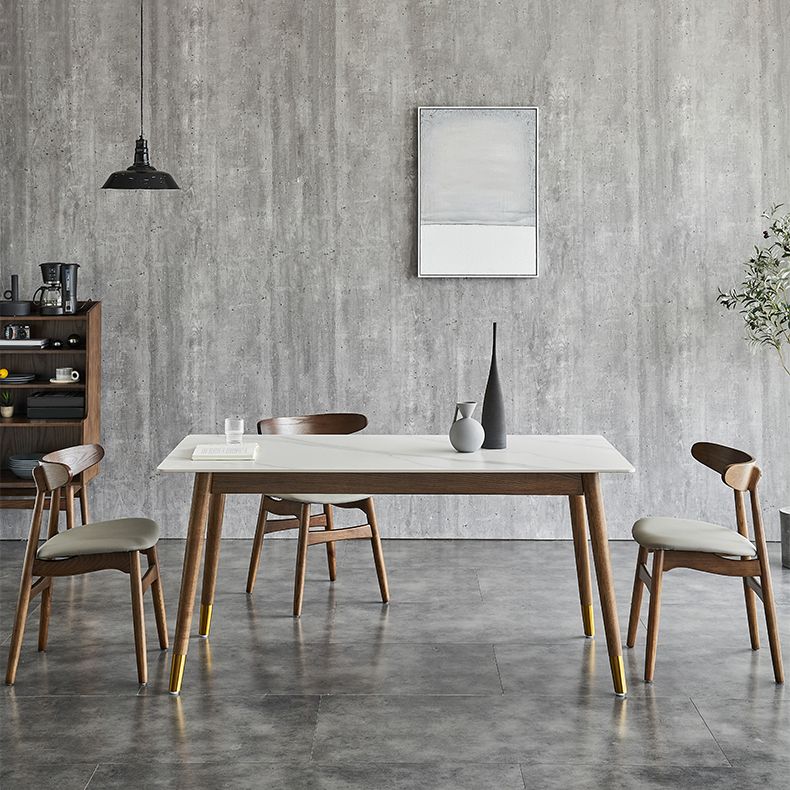 Traditional Luxury Dining Table Rectangle Sintered Stone Dining Table with Solid Wood Base Clearhalo ' dining_table' 'Dining Tables & Seating' 'Dining Tables' 'furn' 'furn_dining_table' 'Furniture' 'furniture_dining_table' 'Kitchen & Dining Furniture' 'kitchen&dining_furn' 'kitchen' 'kitchen_dining_table' 1200x1200_840544f8-c5ca-4335-a730-a1ff8ed86b5d