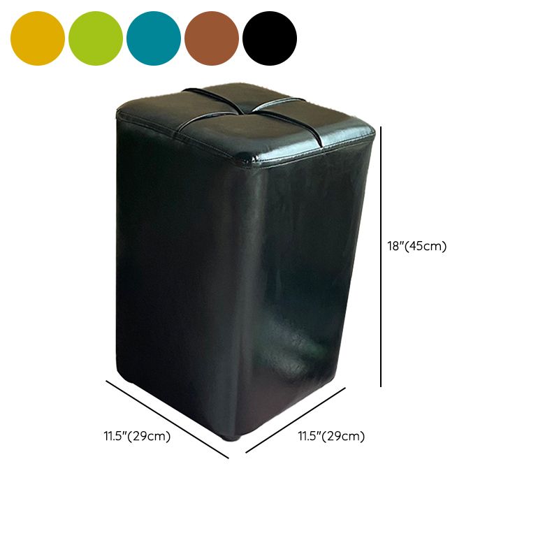 Modern Leather Pouf Stain Resistant Square Pouf for Living Room Clearhalo 'furn' 'furn_ottomans_poufs' 'Furniture' 'Living Room Furniture' 'Ottomans & Poufs' 'ottomans_poufs' 1200x1200_8405bcd9-2618-482f-91b8-8601bac263b3