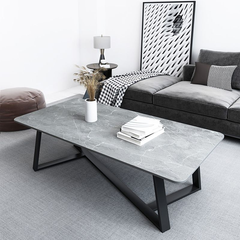 Frame 15.7" H 1 Single Cocktail Table Rectangular Slate Simple Coffee Table Clearhalo 'Coffee & Accent Tables' 'Coffee Tables' 'coffee_tables' 'furn' 'furn_coffee_tables' 'Furniture' 'Living Room Furniture' 1200x1200_8406d9db-7a7e-4263-a430-6b34841d5a00