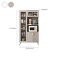Ultra Modern Dining Hutch Glass Doors Faux Wood Storage Cabinet for Dining Room Clearhalo 'Display & China Cabinets' 'display_china_cabinets' 'furn' 'furn_display_china_cabinets' 'Furniture' 'Kitchen & Dining Furniture' 1200x1200_84096c49-b814-45de-8db8-5dbe509ccdc3