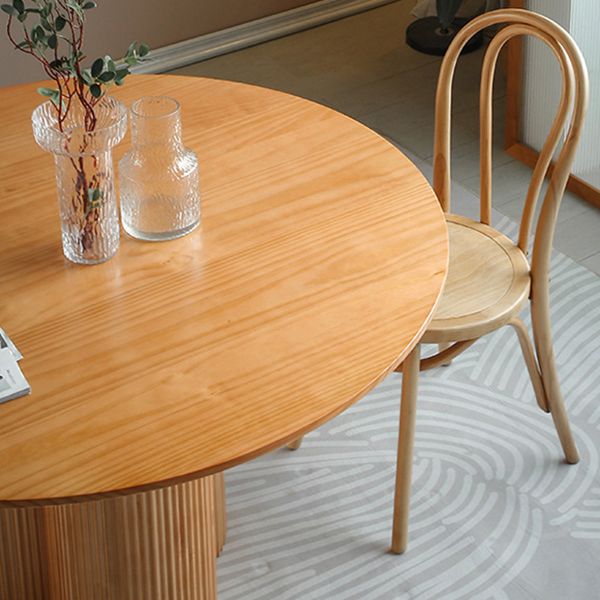 北欧1/3/4/5/7ピースダイニングセットダイニングルーム用の丸い木製ダイニングテーブル