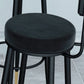 1/3/4/5 Pieces Glam Iron Bar Table Set Round Bistro Set with Black Faux Marble Top