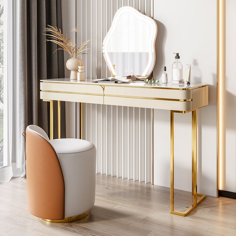 Glama-Waschtisch-Tisch-Set-Schiefer-Top-Make-up-Eitelkeit mit Schubladen