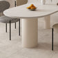 Mesa de forma libre para restaurante Mesa de comedor blanca de lujo con 3 patas