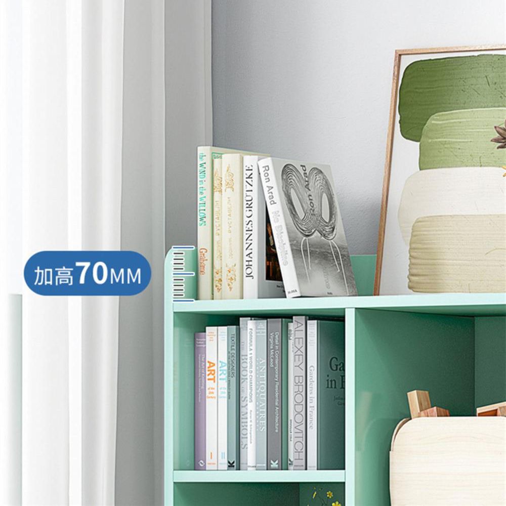 Estantería de madera 8 "D Bookshelf de atrás cerrada con puertas para sala de estar