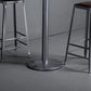 Set tavolo da bar in legno massello stile industriale da 1/2/3 pezzi