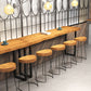 Solid Wood Top Bar Counter Industrial Rectangle Bar Counter with Sled Base Clearhalo 'Bar Furniture' 'Bar Tables' 'bar_tables' 'furn' 'furn_bar_tables' 'Furniture' 'furniture_bar_tables' 'Kitchen & Dining Furniture' 1200x1200_8412e05d-edab-4c0e-8bc1-79f71f462801