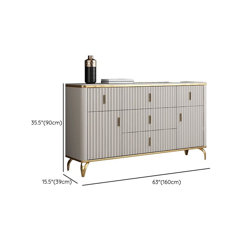 Contemporary Glam Combo Dresser Horizontal Storage Chest Dresser for Home Office Clearhalo 'Bedroom Furniture' 'Dressers & Chests' 'dressers_chests' 'furn' 'furn_dressers_chests' 'Furniture' 1200x1200_84132a7f-bc1e-4e50-8626-a91a4520f4d3