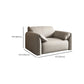 Contemporary Leather Wood Frame Pillow Top Arm Sofa For Living Room